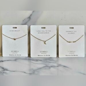 [BUNDLE OF 3] BNIP - Lumela Gold Necklaces (ILU, SHINE, JOURNEY)